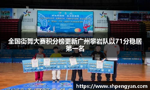 全国街舞大赛积分榜更新广州攀岩队以71分稳居第一名